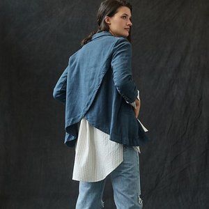 Anthropologie Vintage Washed Blazer jacket size 10p new with tag